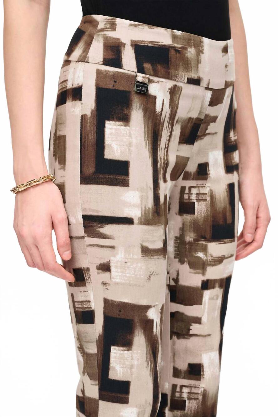 NEW JOSEPH RIBKOFF slim fit full length trousers in vanilla View 4